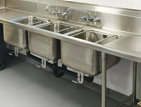 commercial 3 compartment sink