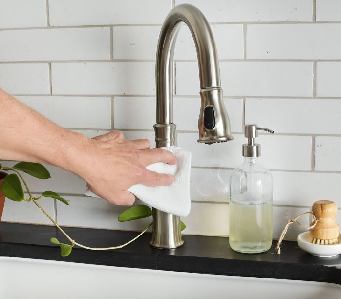 brushed steel undermount sink